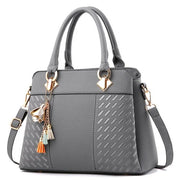 Embroidered Soft Satchel Bag – Elegant Everyday Handbag
