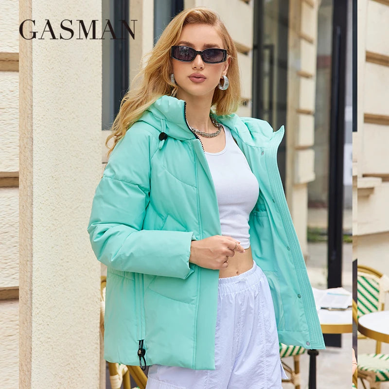 Women's Hooded Jacket (701 Black) | OWNLUXE