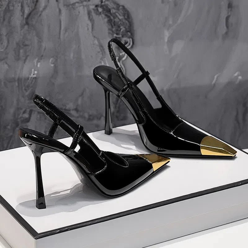 Women's Closed Toe Stiletto Leather Heels | OWNLUXE