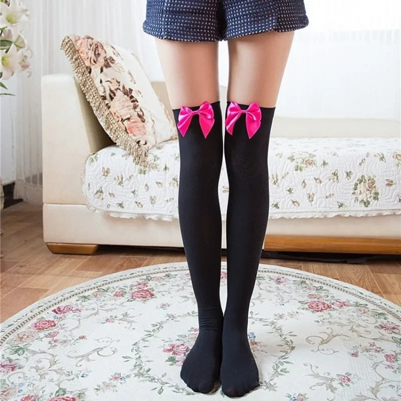 Velvet Bow Socks | OWNLUXE