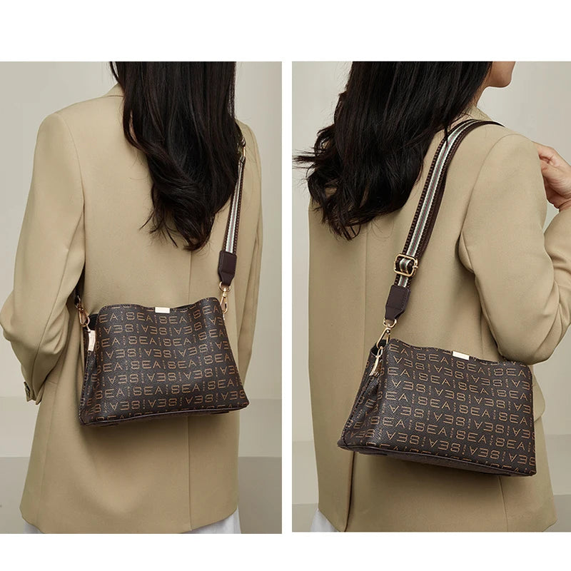 Spacious Leather Retro Bucket Bag | OWNLUXE