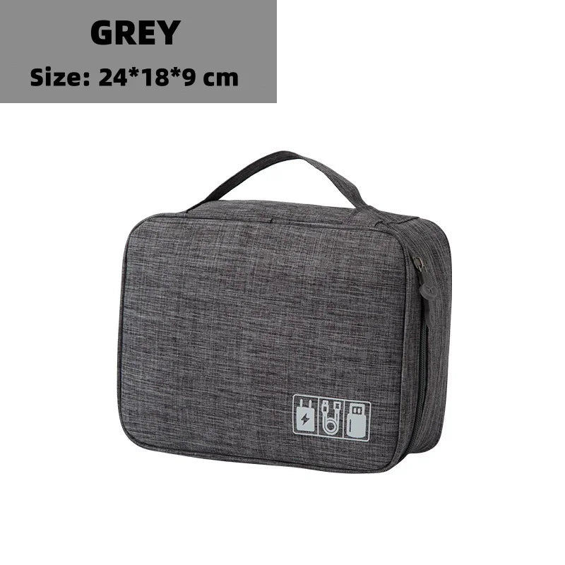 Travel Cosmetic Makeup Bag – Compact Polyester Toiletry Case