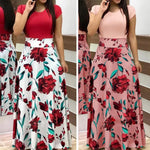 Load image into Gallery viewer, Casual Short-Sleeve Maxi Dress – Lightweight &amp; Breathable Summer Wear
