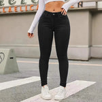 Load image into Gallery viewer, Women High Waist Stretch Denim Jeans Hip Lifting Skinny Pencil Pants Ladies Full Length Slim Solid Color Trousers
