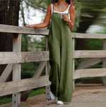 Load image into Gallery viewer, Chic Summer High-Waist Full-Length Jumpsuit – Skinny Casual Romper with Wide Leg Pants
