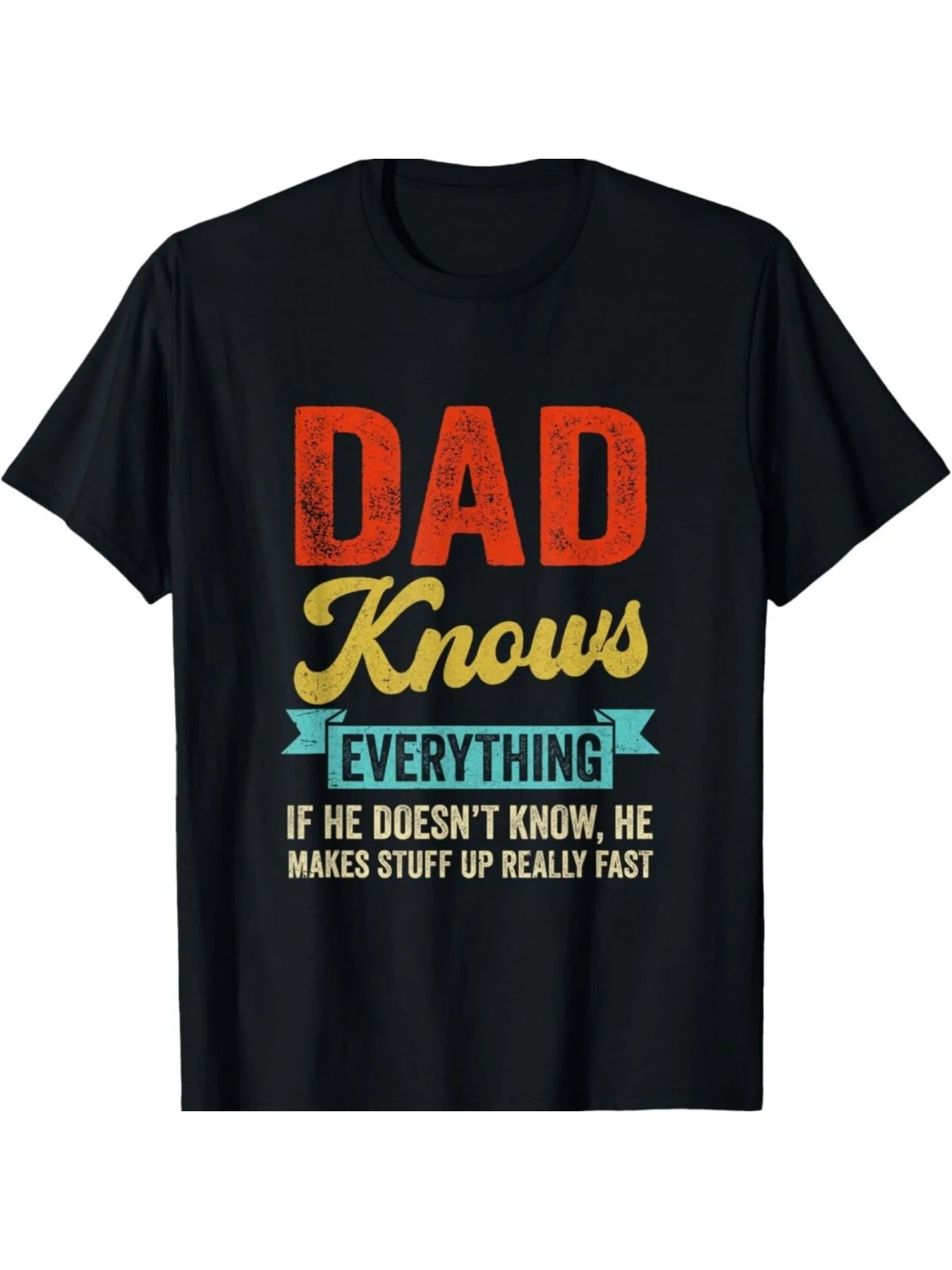 Father's Day Wisdom Tee | Premium Cotton Crew Neck Tee with Inspirational Quote, Multi-Occasion Gift for Dads & Mentors