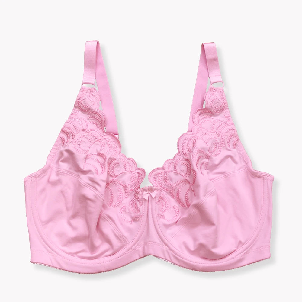 Embroidered Underwire Extended-Size Bralette | OWNLUXE