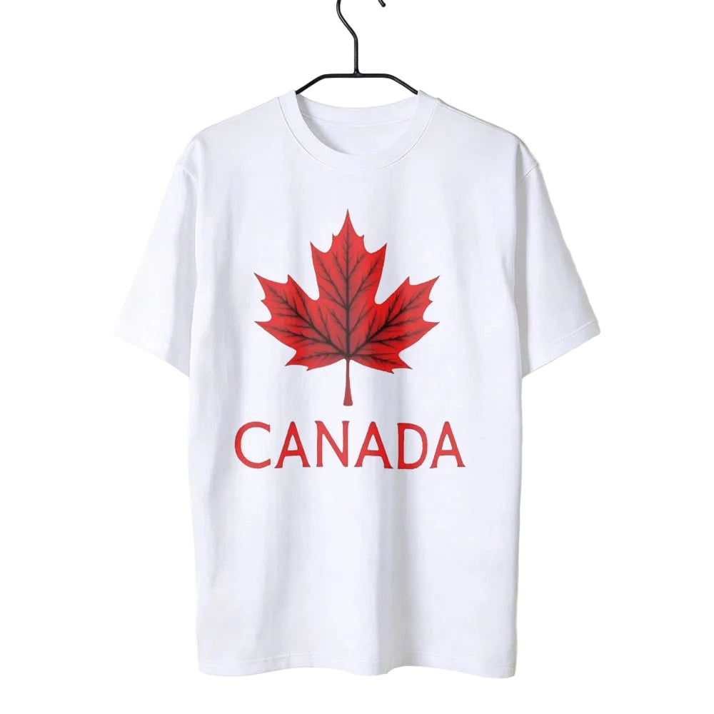 Canada Maple Leaf T-Shirt – Unisex Cotton Pride Tee | OWNLUXE