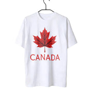 Canada Maple Leaf Print T-Shirt | Unisex Cotton Canadian Pride Tee | OWNLUXE