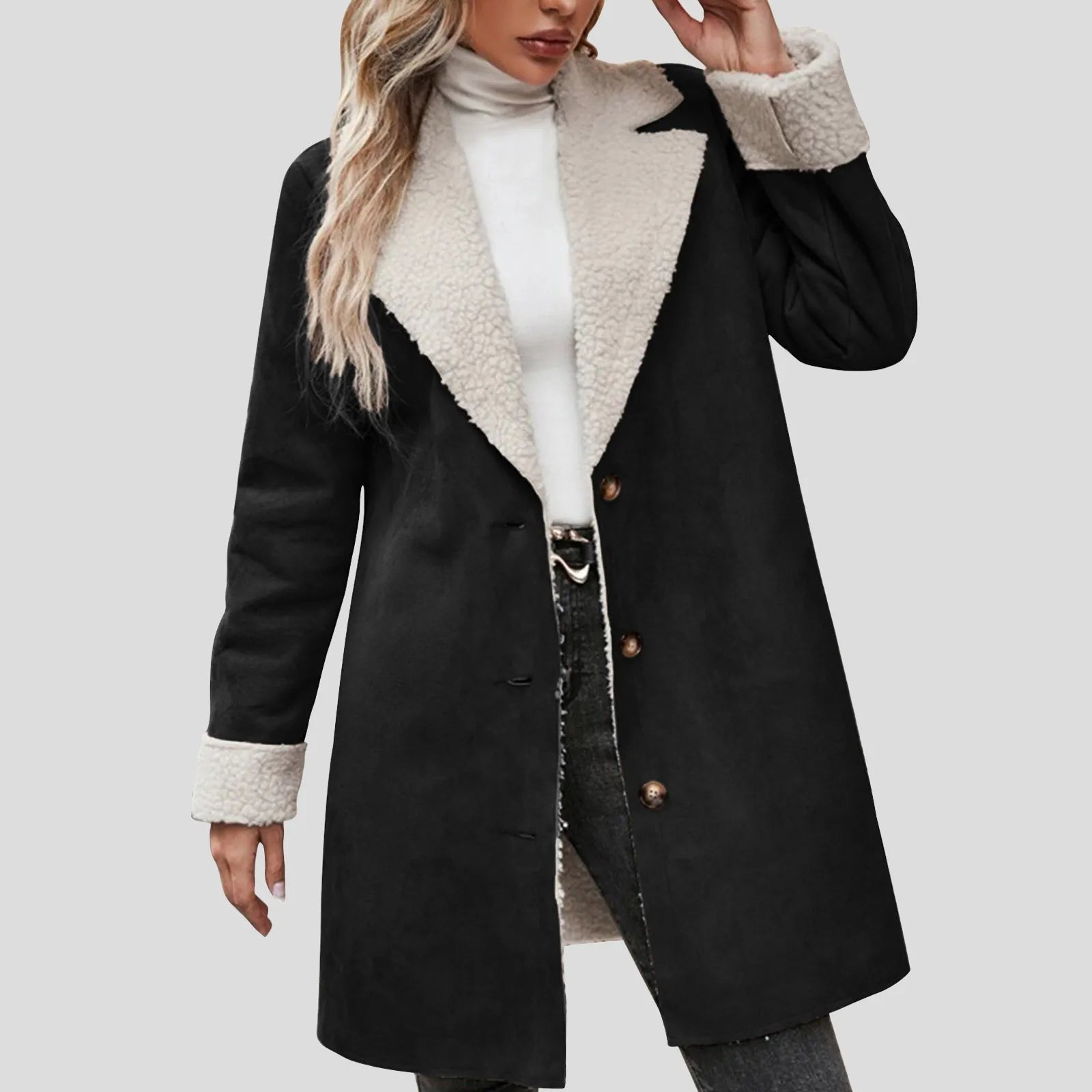 ❄️ Women's Fleece Lined Winter Coat – Stay Warm in Style!