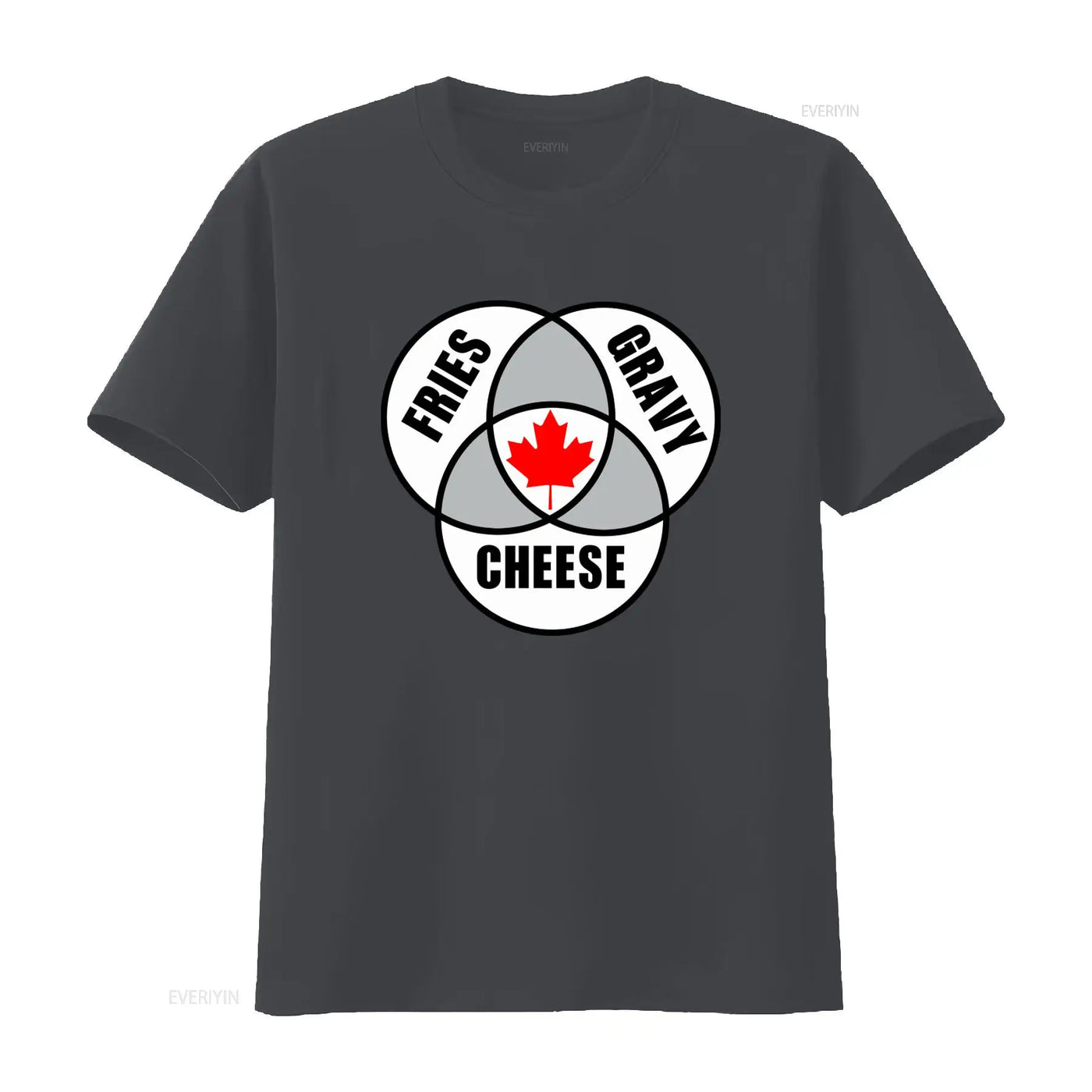 Canadian Poutine T-Shirt – Vintage Washed Maple Leaf Graphic Tee, S–6XL | OWNLUXE