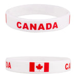 Load image into Gallery viewer, Canada Flag Silicone Bracelet – Show Your Pride!
