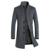 Men Coat Autumn Winter Mid-length Trench Jackets Casual | OWNLUXE
