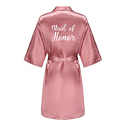 Satin Bridal Robe – Bridesmaid & Wedding Party Bathrobe | OWNLUXE