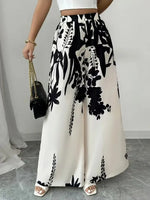 Load image into Gallery viewer, 2025 Women's Printed Casual Trousers - Lace-Up Waist Slim Fit
