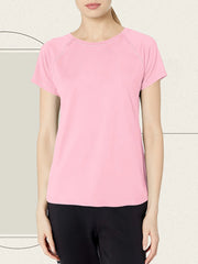 Women's Short Sleeve Round Neck T-Shirt (Black) | OWNLUXE