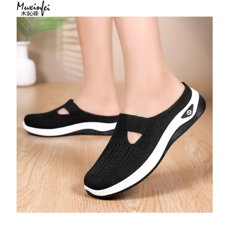 Breathable Mesh Slip‑On Flats – Lightweight Everyday Shoes
