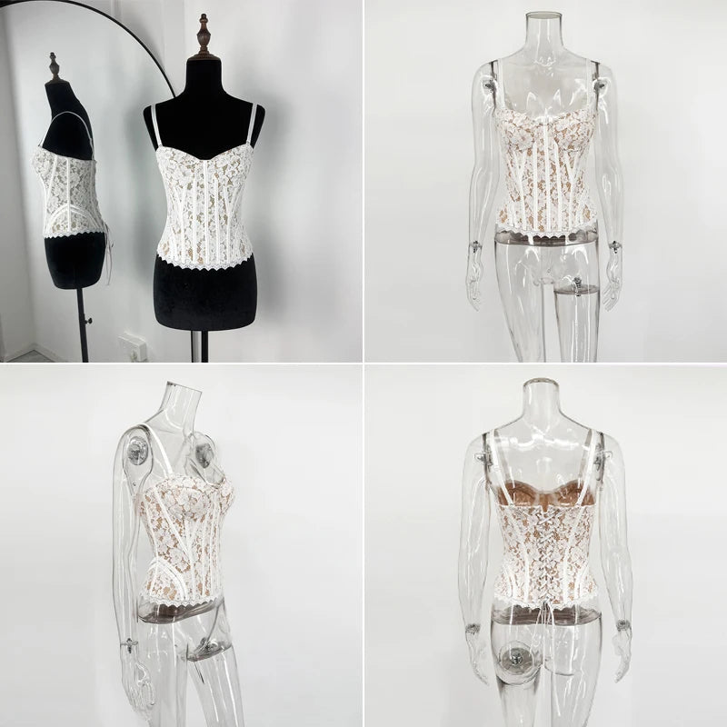 Women's Sleeveless Lace Top | OWNLUXE
