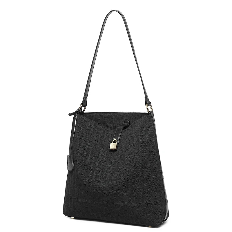 CH Monogram Hobo Bag with Gold Hardware - Large Capacity | OWNLUXE