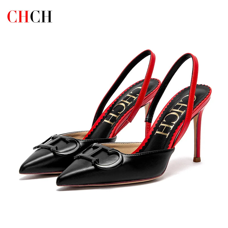 Women's High Heels Sharp Tip Destiny Closed Toe Strappy | OWNLUXE