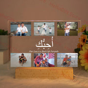 Custom Acrylic Lamp Personalized Photo Text Bedroom | OWNLUXE