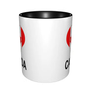 Maple Leaf Canada Canadian Is My Happy Place Mug Funny Ceramic Coffee Cups Tea Mugs Milk Cup Drinkware Gift for Friends