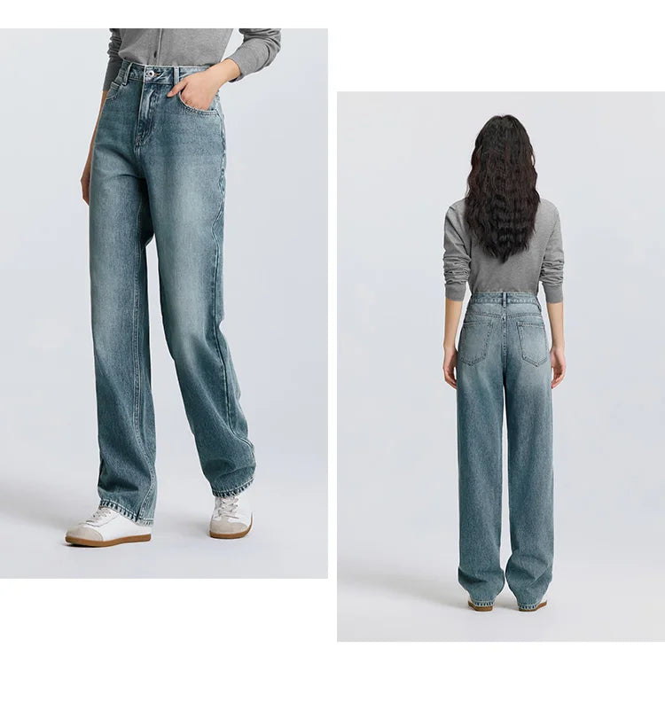 Semir 2025 Spring Straight Jeans - Simple Long Trousers
