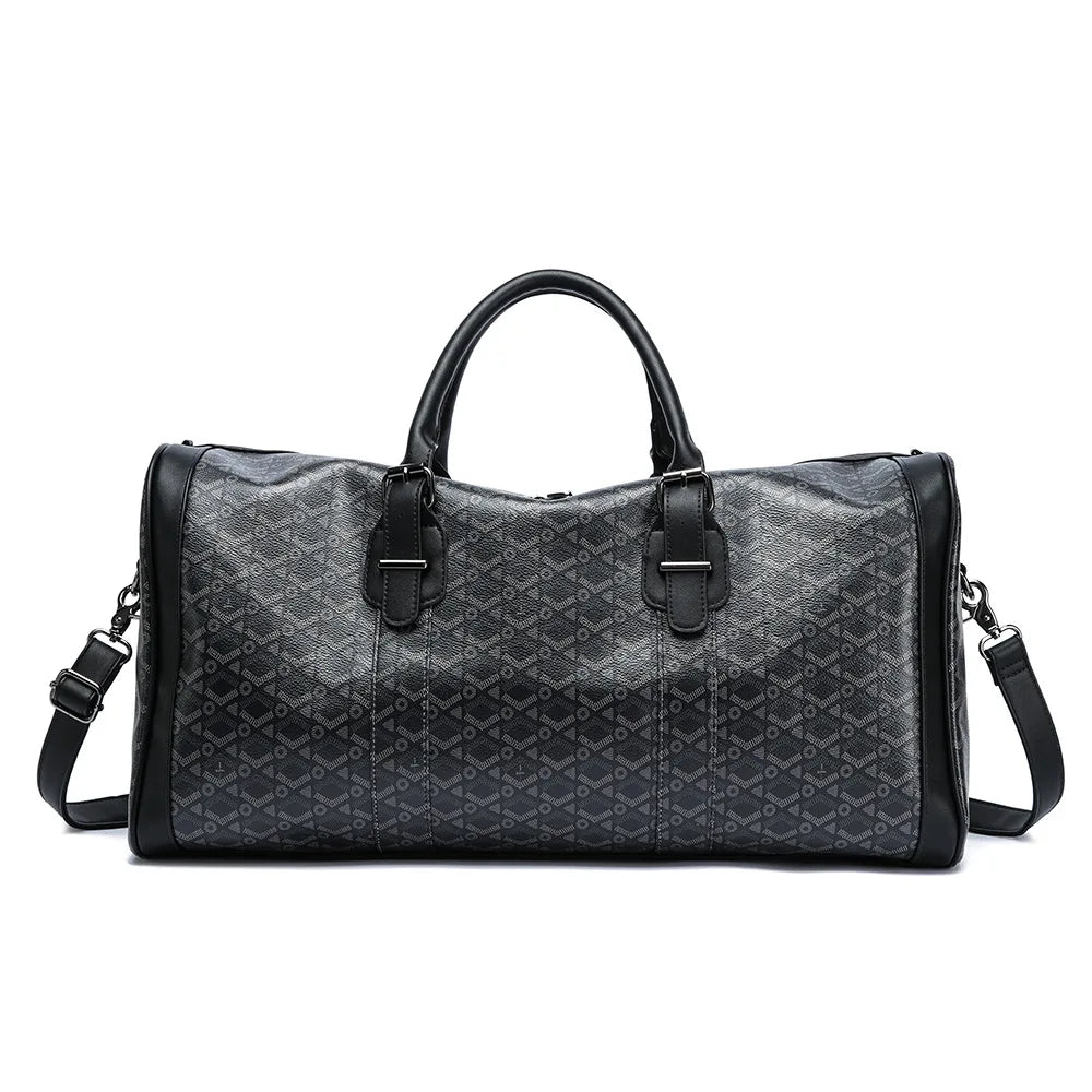 Spacious PU Leather Travel Duffel Bag | OWNLUXE