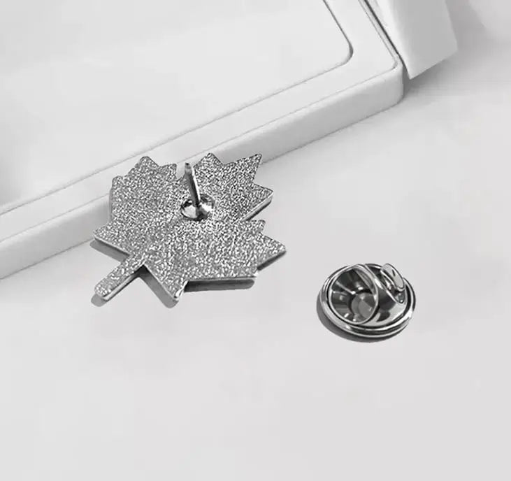 Canadian Maple Leaf Flag Brooch – Enamel Alloy Chest Pin & Clothing Accessory | OWNLUXE