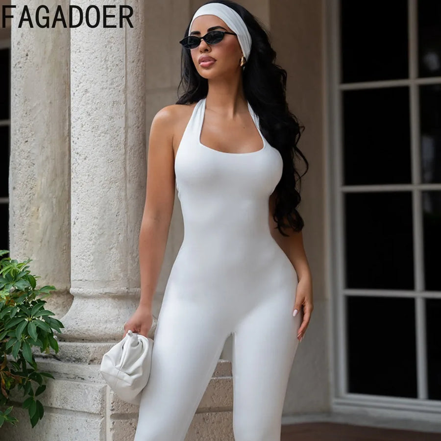 Women's Halter Jumpsuit | OWNLUXE