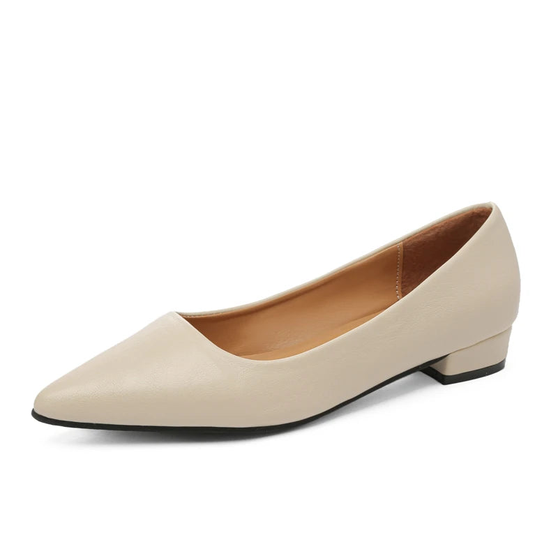 Women's Pointed Toe Leather Heels – Shop at OWNLUXE