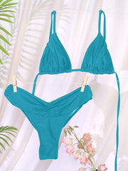 Women's Folds Set Bikini | OWNLUXE