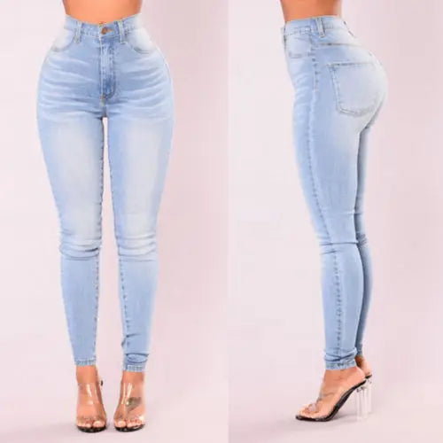 High Waist Skinny Jeans – Sculpting Stretch