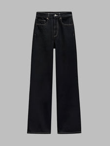 ✨ Women’s Belted Denim-Look Jacket & Pants Set – Mid Waist, Full Sleeve | Ensemble veste et pantalon effet denim pour femme – Taille mi-haute, manches longues ✨