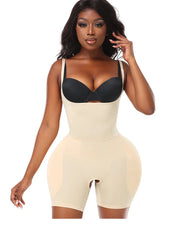 Butt Lifting Hourglass Shapewear Bodysuit with Hip Pads