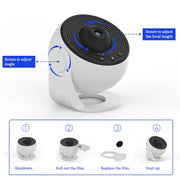 Galaxy Projector Night Light - 360° Rotating Starry Sky Planetarium Lamp
