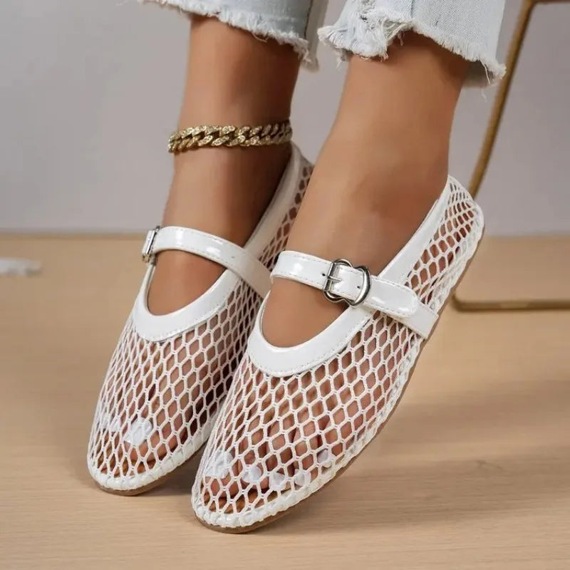 Women's Pointed Toe Breathable Mesh Flats – Shop at OWNLUXE
