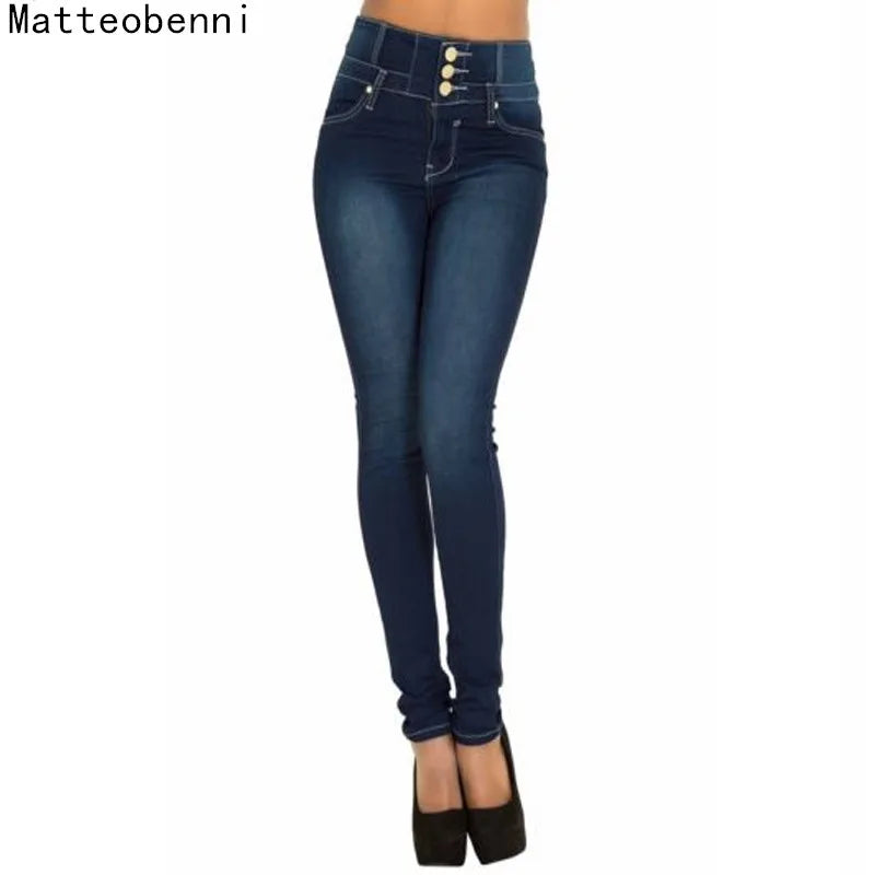 Push-Up High-Waist Denim Vintage Jeans | OWNLUXE