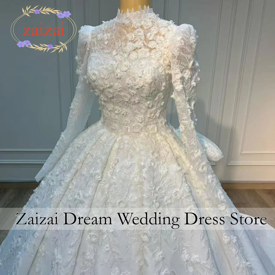 Floral Customized Wedding Dress | OWNLUXE