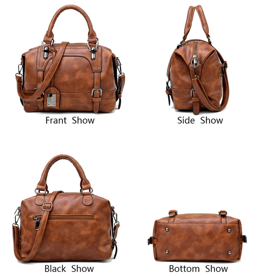 Women's Sequined Tassel Tote & Crossbody Bag - PU Leather