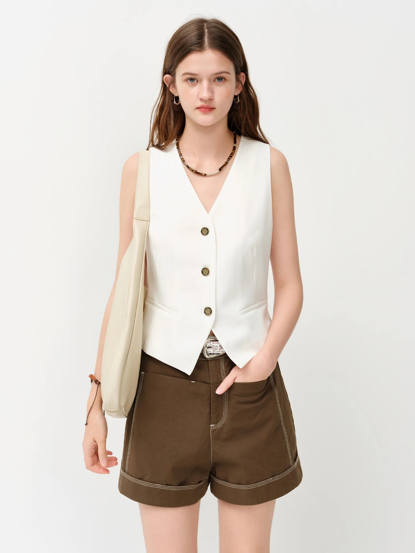 Women's V-Neck Vintage Skirt | OWNLUXE