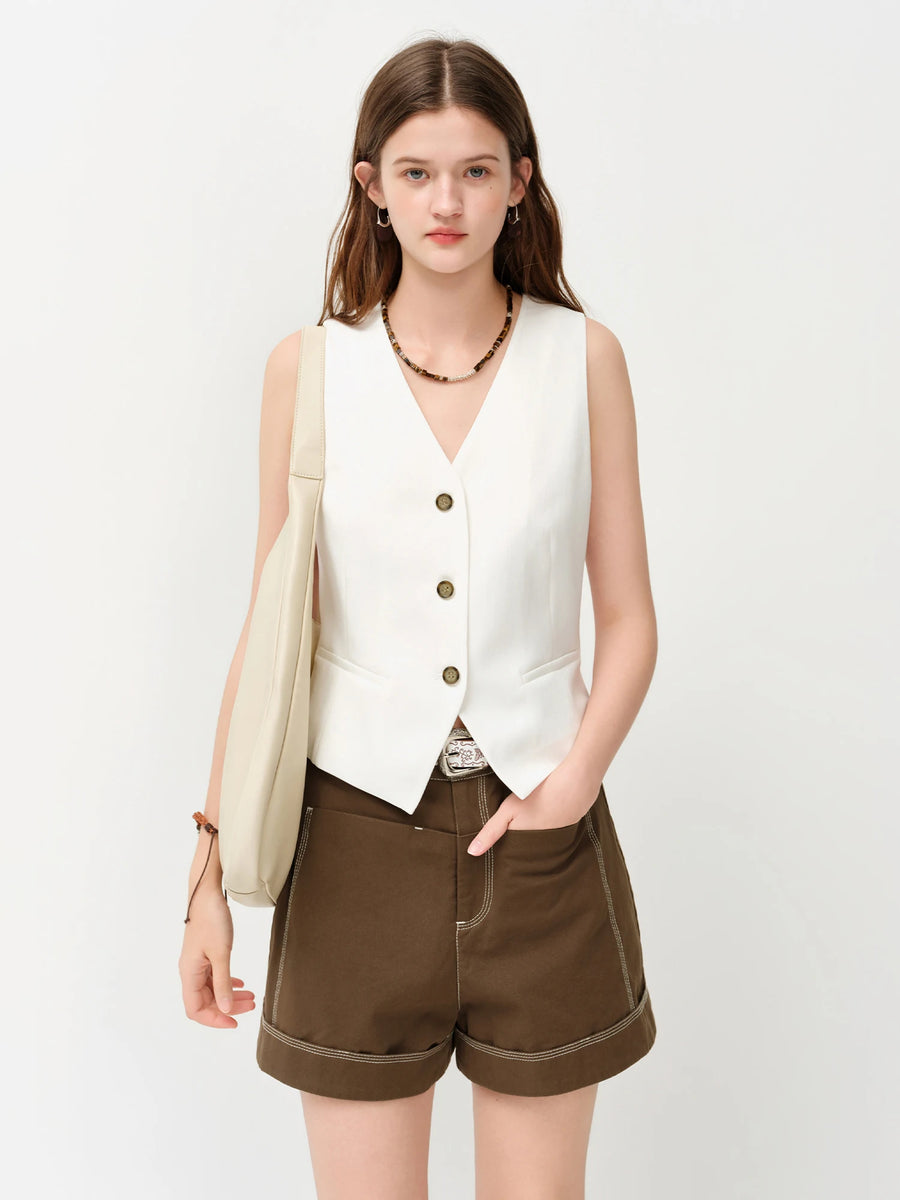 Women's V-Neck Vintage Skirt | OWNLUXE