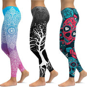 Women’s Ankle-Length Yoga Pants with Elastic Waist