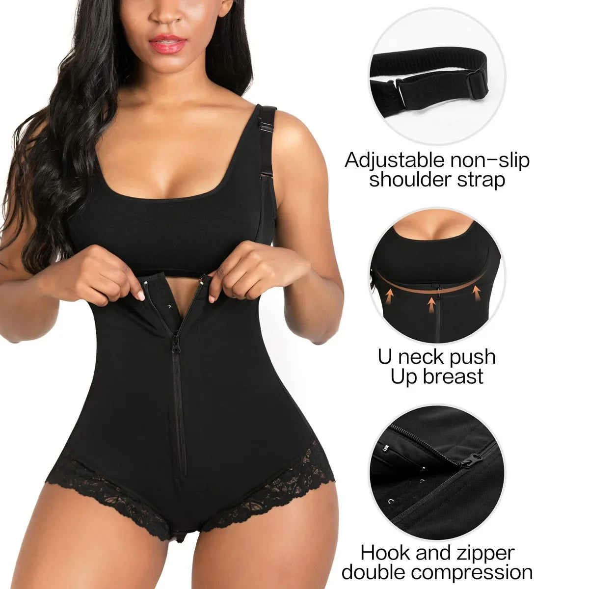 Lace Medium Control Shaping Bodysuit – Smooth Sculpt Shapewear | OWNLUXE