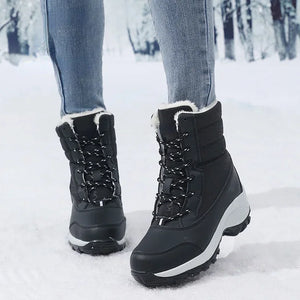 Women’s Winter Wedge Snow Boots | Bottes de Neige d’Hiver à Talon Compensé pour Femmes