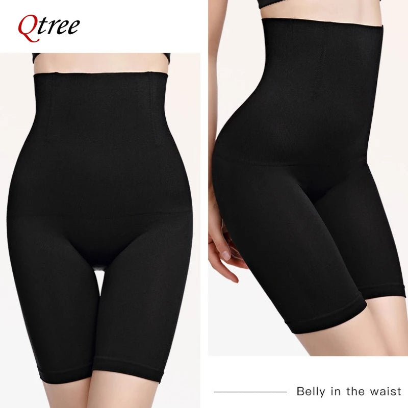 Plus Size High Waist Trainer Shorts – Firm Tummy Control