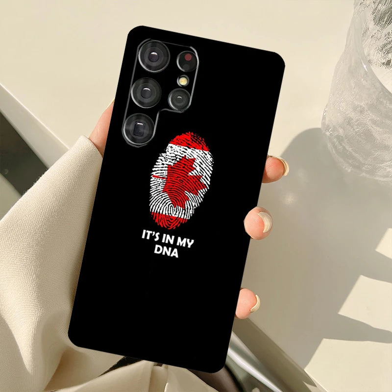 Canada Canadian Flag Case For Samsung Galaxy S25 Ultra S21 S22 S23 S24 Ultra S9 S10 Plus S20 FE S24 FE Back Cover