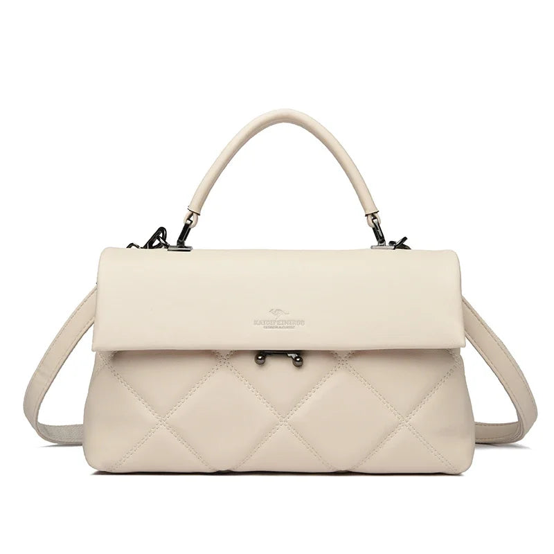 Soft PU Messenger Tote – Lightweight Everyday Shoulder Bag
