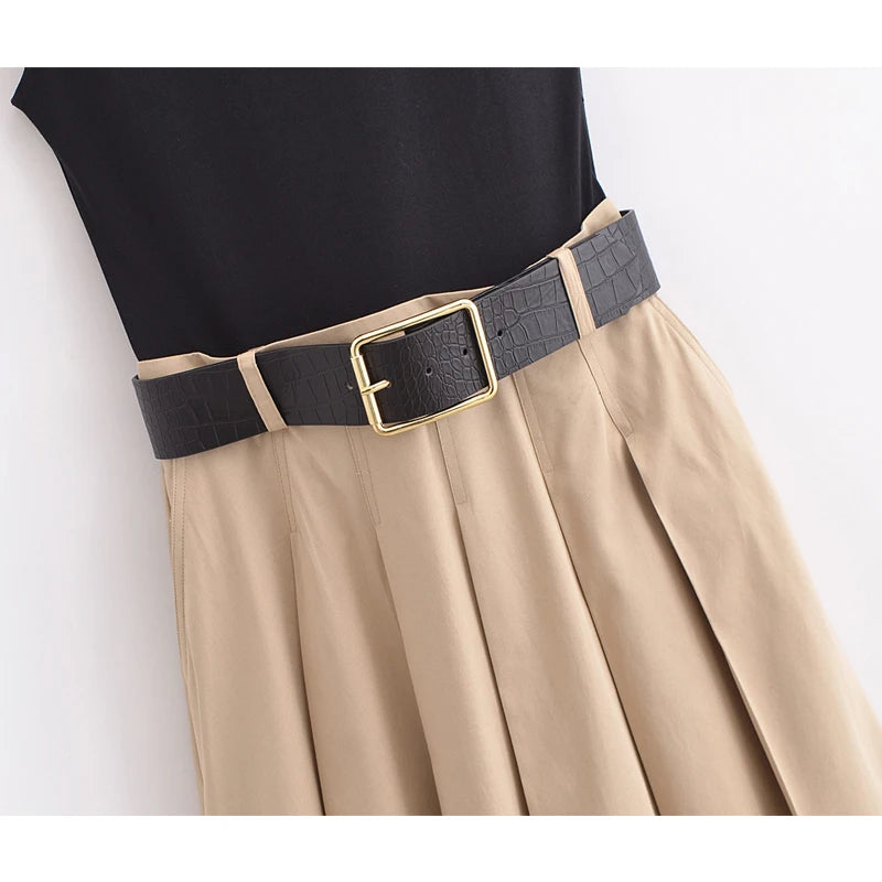 Women's Sleeveless Midi Dress | OWNLUXE