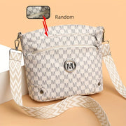 Elegant Letter Badge Bucket Bag - Multi-Pocket Crossbody Shoulder Bag | OWNLUXE